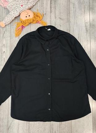 Черная классическая рубашка divided (h&m) – стиль, комфорт, универсальность