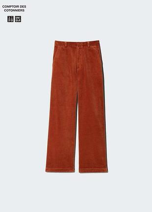 Вельветовые широкие брюки uniqlo2 фото