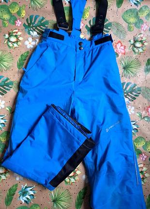 Дитячі зимові лижні штани alpine pro kids 128 134 8 9 років