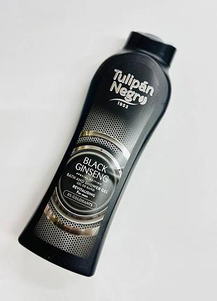 Гель для душа tulipan negro черный женьшень (мужский), 650 мл
