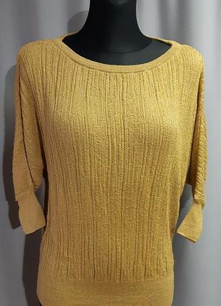 Напіввер жіночий золотистий zara knit