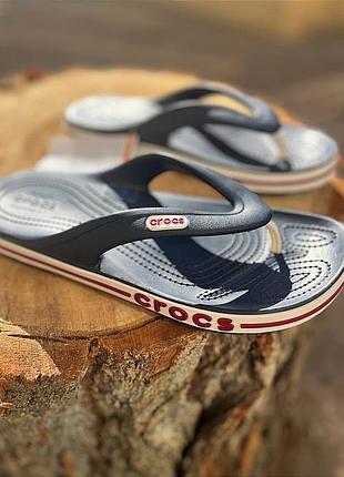 Crocs bayaband flip crocs в'єтнамки   crocs bayaband flip navy сині