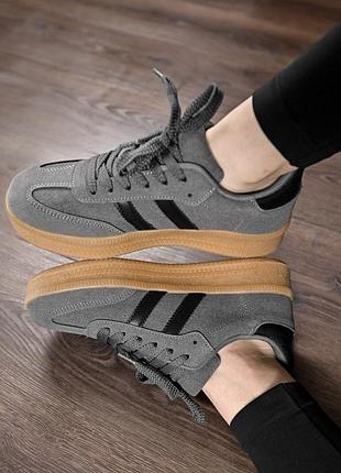 Жіночі кросівки samba dark grey