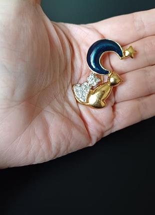 Брошь винтаж эмали сплав