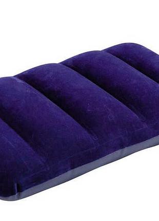 Intex подушка 68672 синяя велюр 43-28см интекс