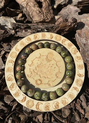 Браслет з натуральної яшми браслет натуральне каміння