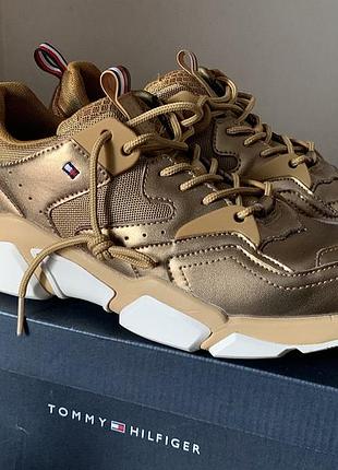 Metallic tommy chunky sneaker, tommy hilfiger кросівки жіночі