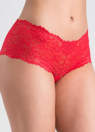 Красные сетевые трусики s-m love&amp; honey