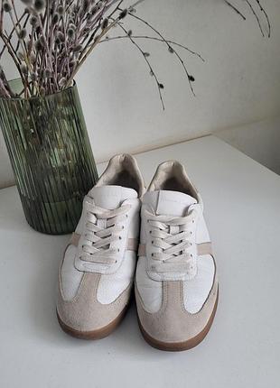 Кожаные кеды massimo dutti