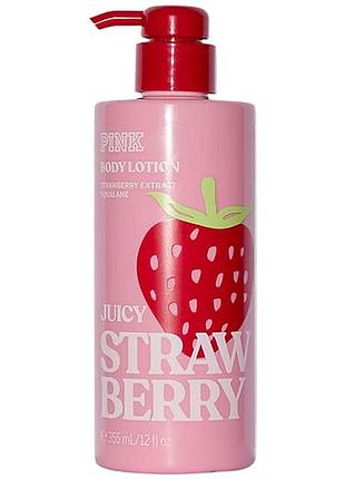 Лосьйон для тіла pink victoria's secret juicy strawberry body lotion