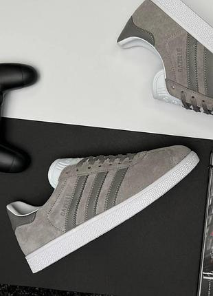 Мужские кроссовки adidas originals gazelle gray