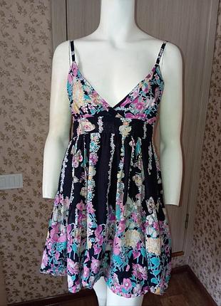 Сарафан в цветочный принт