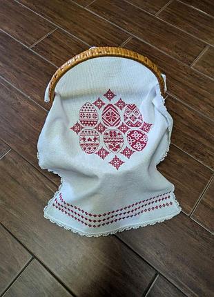 Рушник на великодній кошик пасха handmade
