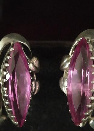 Серьги серебряные