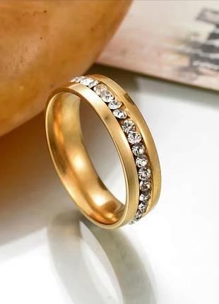 Колечко из нержавеющей стали кольца дорожка медзолото обручальное кольцо медсталь
