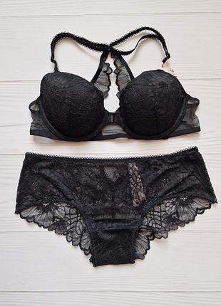 Лёгкий кружевной комплект белья victoria's secret оригинал