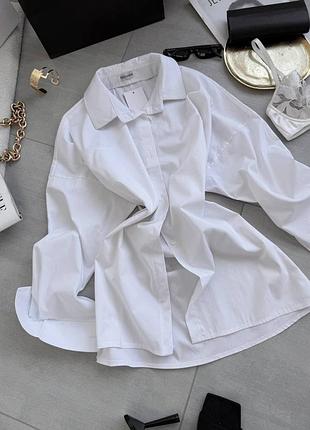 Ідеальна подовжена сорочка з шнурівкою ззаду