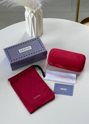 Брендовый велюровый набор для очков gucci