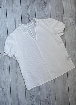 Жіноча біла футболка, блузка з коротким рукавом sheen l (42)12