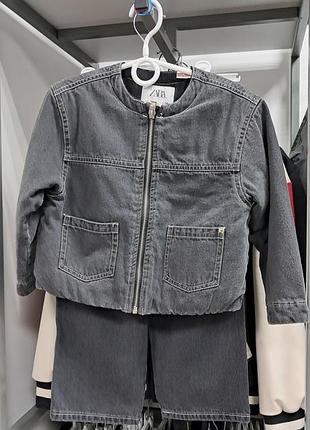 Джинсовый костюм на девочку