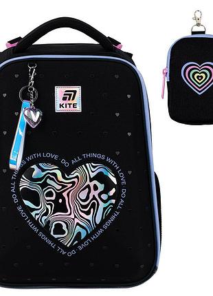 Рюкзак шкільний каркасний kite education love is k25-531m-2