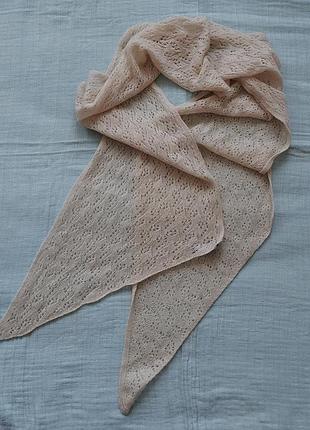 Blue sky cashmere шарф вязка кашемир