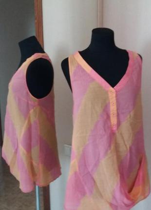 Батистовая майка футболка  topshop раз.38 (пог 46-48)