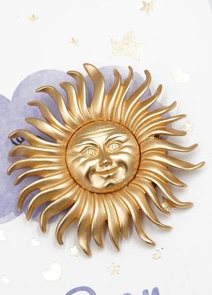 Вінтажна брошка сонце monet