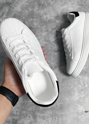 Кеди кросівки чоловічі весна/осінь з гумовим носком "super sneakers"