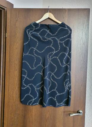 Юбка прямая черная меди