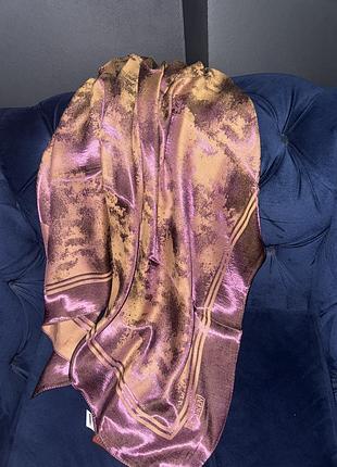 Шовкова хустка 100x100 з масляним напиленням турецького виробника