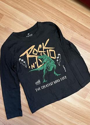 Реглан лонгслив динозавр h&amp;m next