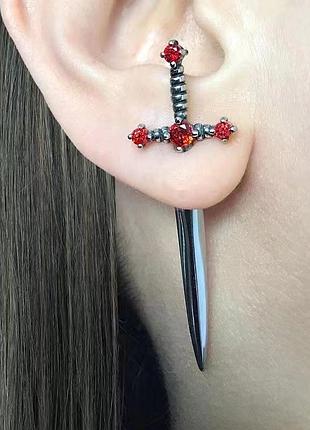 Серьги мечи