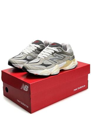 Женские кроссовки new balance 9060 grey white