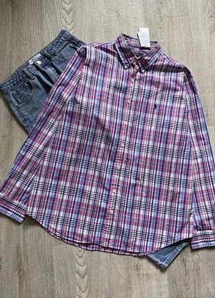 Polo ralph lauren женская рубашка в клетку, клетчатая рубашка, сорочка