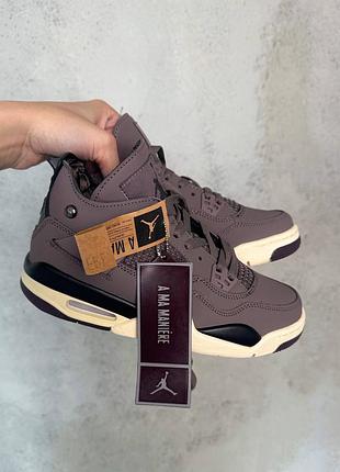 Кроссовки nike air jordan retro 4 a ma maniere violet ore