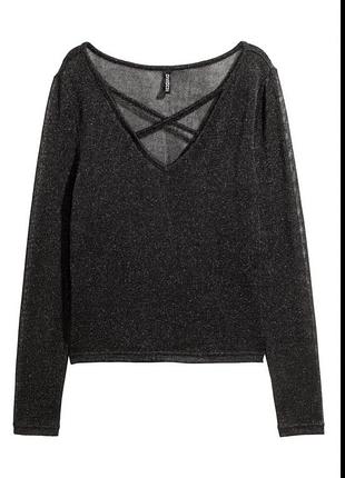 Блуза люрекс h&m