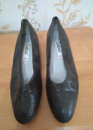 Туфлі gabor 40 р за ст 26 см8,5 см каблук 3,5 см