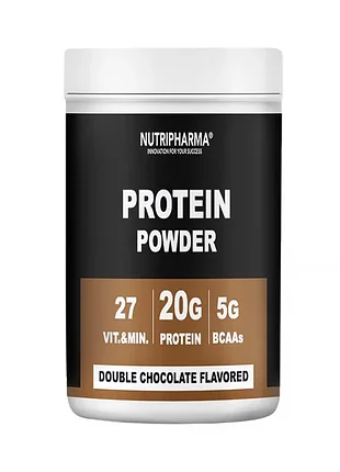 Протеиновый коктейль nutripharma "двойной шоколад", 464 г