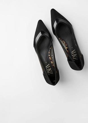 Балетки zara 38 розмір зара туфлі чорні