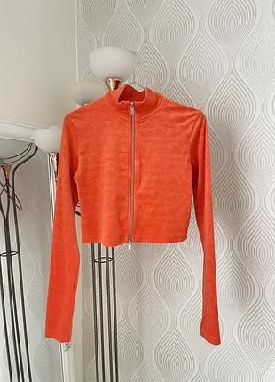 Свишот на молнии олимпийка от bershka в размере м