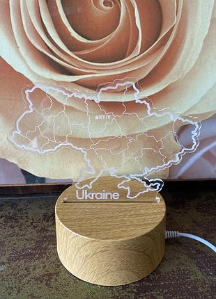 Нічник-мапа