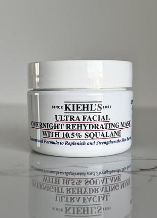 Kiehl’s - ultra facial overnight reAnd mask with 10.5% squalane - нічна зволожуюча маска для обличчя з скваланом kiehls кілс, 28 ml