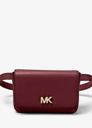 Поясна шкіряна сумка michael kors