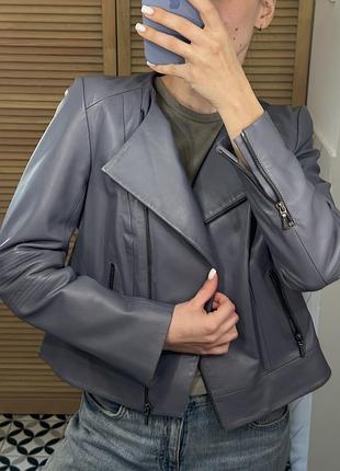 Шкіряна куртка косуха zara mango