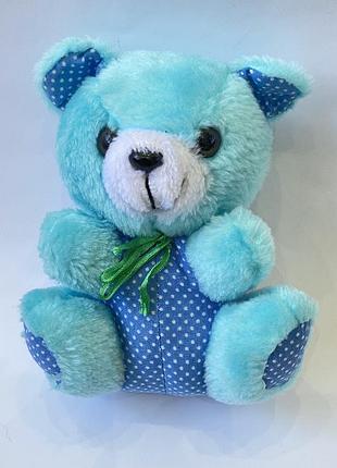 Мягкая игрушка мишка медведь медвежонок голубой голубенький
