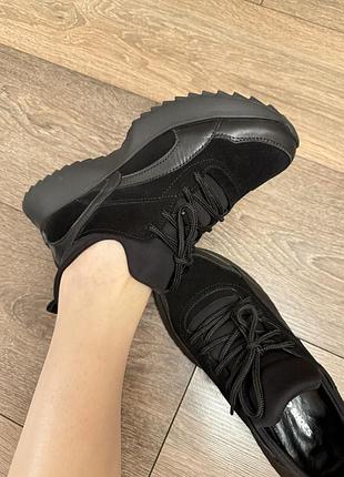 Кросівки нат замша та шкіра, жіночі/36 (23,5см)
