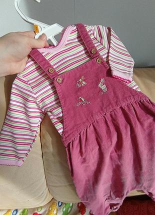 Вельветовий комбінезон і реглан next