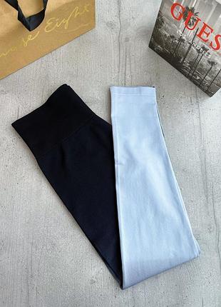 Лосіни чорні блакитні градієнт