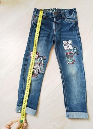 Стильные джинсы на девочку, 2-3 года